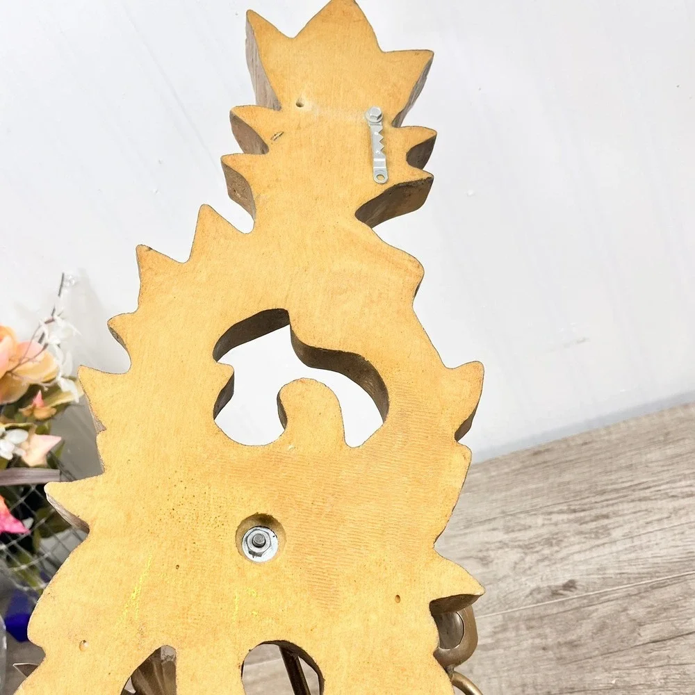 Vintage Gold Italian Wall Sconce: 3‎ Arm Acanthus Leaf Candle Holder